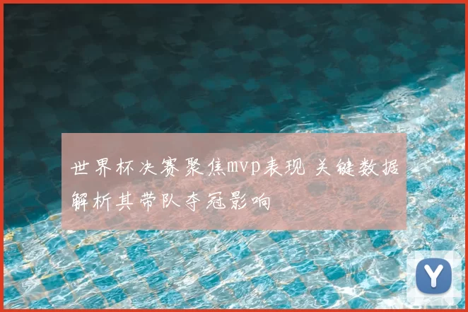 世界杯决赛聚焦mvp表现 关键数据解析其带队夺冠影响